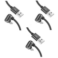 thumbnail image 1 of 3x Cables USB C Rápido En Forma De U Flexible Para La Mayoría De Los Dispositivos Tipo C Negro CUTICAT Cable de carga, 1 of 8