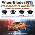 thumbnail image 2 of 2020 Chevrolet Sonic Beam Wiper Blades Wipers w/1yr Warranty (Set of 2), 2 of 5