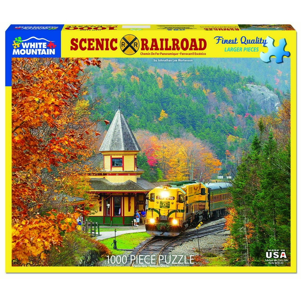 White Mountain Puzzles Scenic Railroad 1000 Piece Jigsaw Puzzle