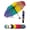 F.Rainbow, variant on Windproof Compact Umbrellas for Rain - Strong Reinforced Fiberglass Rib Design & Auto Open & Close - Portable Folding Travel Umbrella - Lightweight & Packable for Women & Men, Easy Collapse