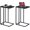 Black, variant on GALAXHERO C Shaped End Tables Set of 2 Side Table for Couch Small Side Table Living Room, Bedroom, Small Space, Brown