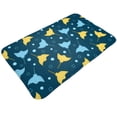 thumbnail image 3 of Bathroom Rugs Non Slip Washable - stingray cute navyblue dots Kitchen Mats for Floor, Area Rugs for Entryway Rugs Indoor, Laundry Bathroom Room Door Rug with Rubber Backing 20x31.5in, 3 of 8