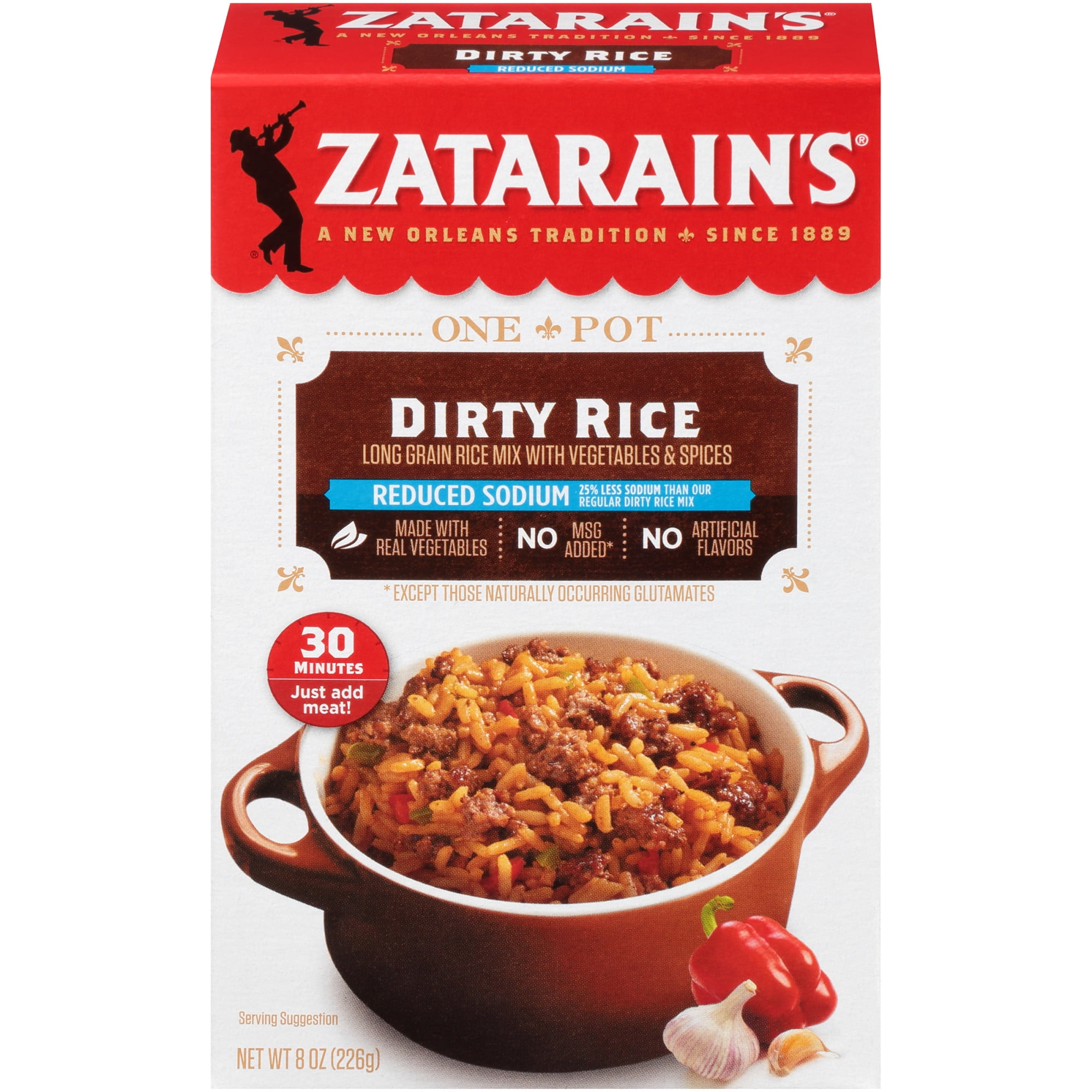 Zatarain's Reduced Sodium Dirty Rice, 8 oz