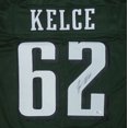 Jason Kelce Autographed Philadelphia (Green 62) Custom Jersey JSA