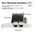 thumbnail image 5 of Tarjeta de Red de Servidor PCIe X8 de Doble Puerto 10GbE X540-T2, 4 Tarjetas RJ45 10G, Adaptador Ethernet de 10 Gigabits para PC y Portátil., 5 of 5