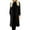 Black, variant on IWRICH Women's Big Notch Lapel Single Mid-Long Wool Blend Coat White XL