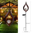 thumbnail image 4 of koolsoo Iron Solar Pathway Lights Warm White Stake for Decor Wedding Party Walkway, 4 of 9