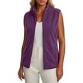 thumbnail image 5 of Diufon Fleece Vest for Women Full Zip Stand Collared Sleeveless Jackets Fall Winter Warm Outerwear with Pockets, 5 of 8
