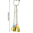 thumbnail image 2 of Bird Bite Pet Bells Toy Parrot African Greys Budgie Parakeet Cockatiel Parakeet Lovebird Cage Hanging Toy Metal Parrots Cage Hanging Non Toxic Attractive 20cm, 2 of 7