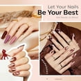 thumbnail image 2 of modelones Brown Gel Nail Polish Set 6 Colors, Brown Tones Purple Gel Polish Light Soft to Dark 2025 All Seasons LED Nail Art for Nail Lovers Gift Salon DIY Starter Kit, 2 of 8