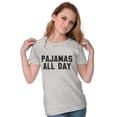 thumbnail image 3 of Pajamas All Day Slacker Lazy Womens Slim Fit Graphic Tee Brisco Brands X, 3 of 5