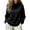 Black, variant on Yigetop Warm Sweaters for Women Fall Winter Cowl Neck Knit Sweater Long Sleeve Casual Soft Chunky Lightweight Loose Cozy Pullover Tops for Daily Wear Black L