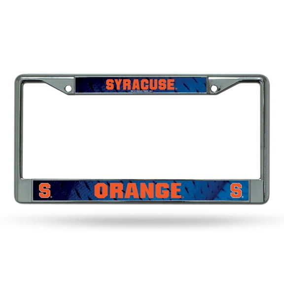 Syracuse NCAA Orange Chrome Metal License Plate Frame