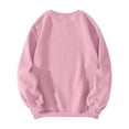 BDPORKAS Pink Bow Hoodie Women Dressy Casual Crewneck Sweatshirts Long