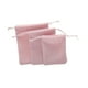 thumbnail image 5 of 3x bolsas de almacenamiento de bolsas de joyería, bolsa de embalaje reutilizable, bolsas de maquillaje cosmética livianas favor rosa, 5 of 8