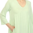 thumbnail image 5 of White Mark 3/4 Sleeve Empire Waist Top with Pockets (Women's & Women's Plus), 5 of 5