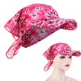 thumbnail image 4 of Sun Hooded Balaclava Bandana Diadema , roja de roja Salvador Bandana de ciclismo, 4 of 8