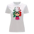 thumbnail image 3 of Playera Blusa De Viva Mexico Con Maria Lele Fiestas Patrias Independencia Color Blanco Talla Grande Marca Emil SaEs, 3 of 4