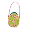 thumbnail image 2 of Bolsa de regalo de flores de Pascua para niños y niñas, ideal para pedir dulces en Halloween. Verde, 2 of 9