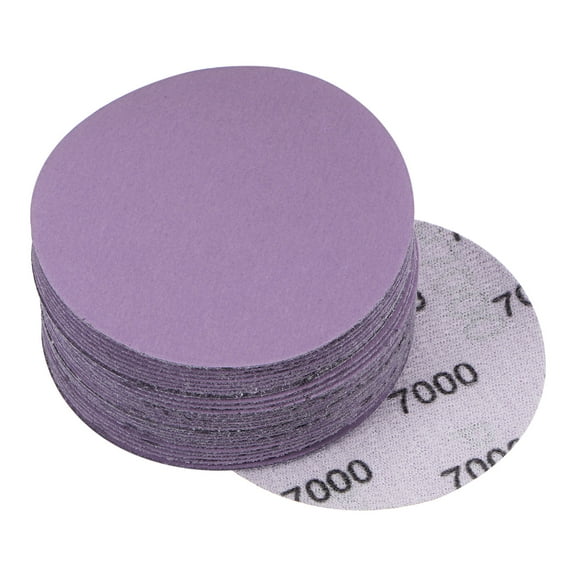 30 Pack 3-Inch Purple Sanding Discs 7000 Grits Hook & Loop Professional Aluminum Oxide Sandpaper