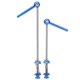 thumbnail image 3 of Juego de ruedas ultraligeras para bicicleta de montaña Estrela, accesorio de palanca de brocheta de liberación rápida de aleación de titanio, color azul, 3 of 8