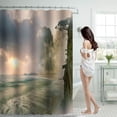 thumbnail image 2 of Clearance Shower Curtain 70x70 Inch With 12 Plastic Hooks Waterproof Shower Curtain Bathroom Heavy Side Shower Curtain Machine Washable Quick Dry Shower Curtain Rod, 2 of 8