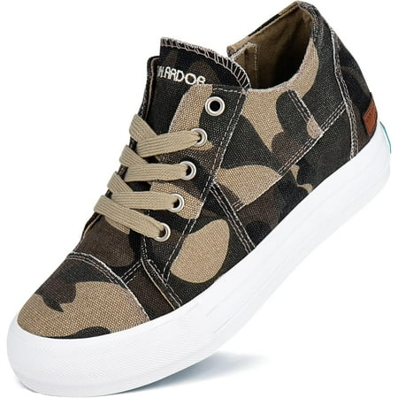 

Omagie Wedge Sneakers for Women Fashion Canvas Shoes Casual Platform Hidden Heel Womens Slip On Sneaker Non Slip Side Zipper