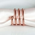 thumbnail image 2 of Efavormart Enticing Rose Gold Plated Aluminum Napkin Rings for Place Settings Wedding Receptions Dinner or Holiday Parties  - 4/pk, 2 of 9