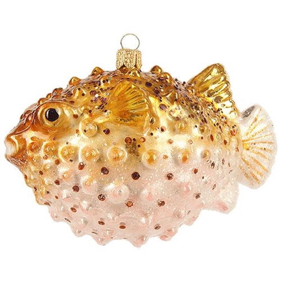 Puffer Fish Polish Glass Christmas Tree Ornament Decoration Sea Life Pufferfish