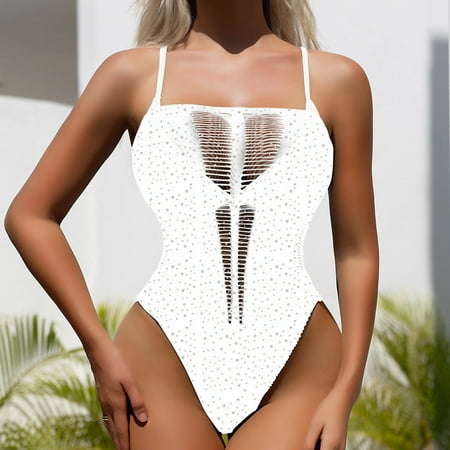 PuPy Plus Size Lingerie Bodysuit Crotchless  Women s PU Leather Cut Out Babydoll Nightdress Deep V Neck Backless Bodycon Mini Nightclub Dress with Metallic Ring Clearance Deals