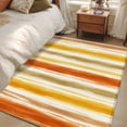 thumbnail image 6 of Orange Yellow Stripe Area Rug 4x6 Washable Rug Non Slip Fall Farmhouse Modern Abstract Large Area Rug Indoor Floor Carpet for Entryway Bedroom Kitchen Living Room Home Office Dining Room Nursery, 6 of 9