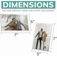 thumbnail image 2 of pbf 3-Pack 5x7 & 3-Pack 7x5 Magnetic Picture Frames for Refrigerator | Clear Magnetic Acrylic Frames | Magnetic Photo Holders for Fridge, Locker, Photo Board, Art Display, Sign Holder, 2 of 6