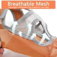 thumbnail image 4 of Short Snout Dog Muzzle, Breathable Mesh Anti Biting Chewing and Barking Muzzle(Orange-Grey), 4 of 5