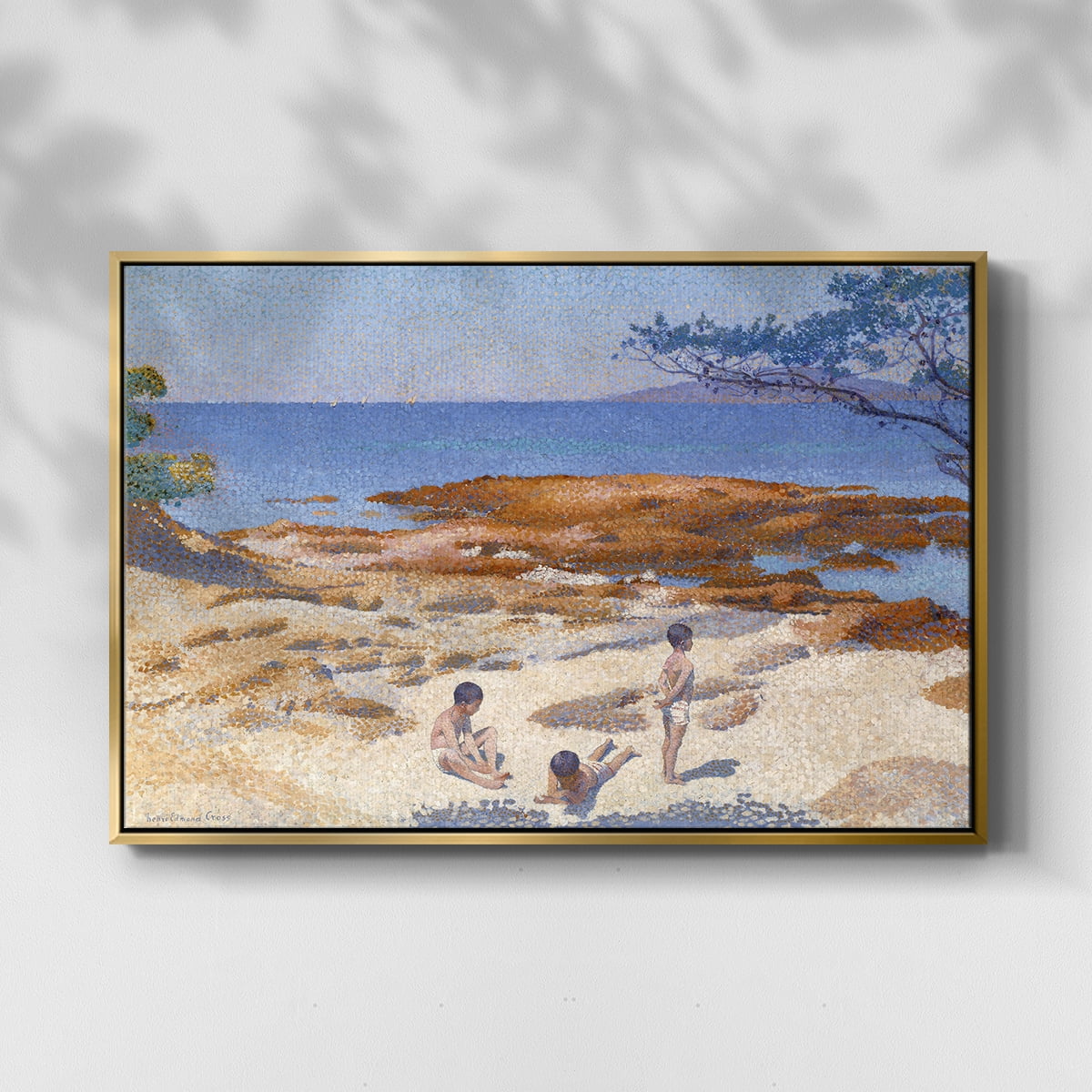 Vintage Landscape-CXXII By Wexford Home Framed in Gold Wood Gallery Wrapped Canvas 27 in. x 41 in.
