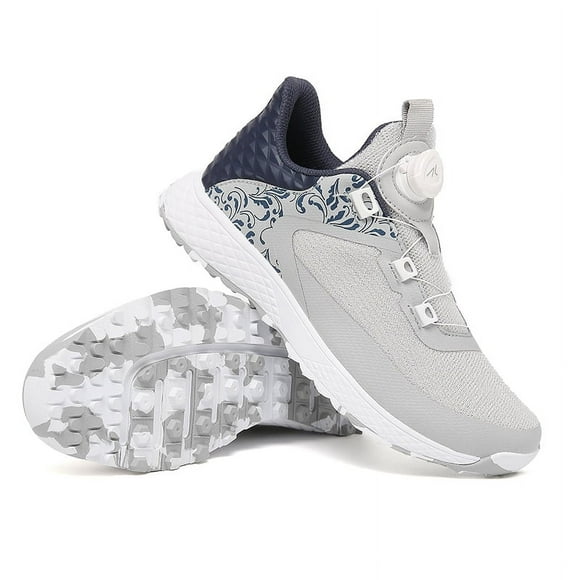LiXingMing Golf Shoes Women 2025 Waterproof Breathable Golf Sneakers Outdoor Training Golf Sport Shoes Unisex Size 35-42# gray 40