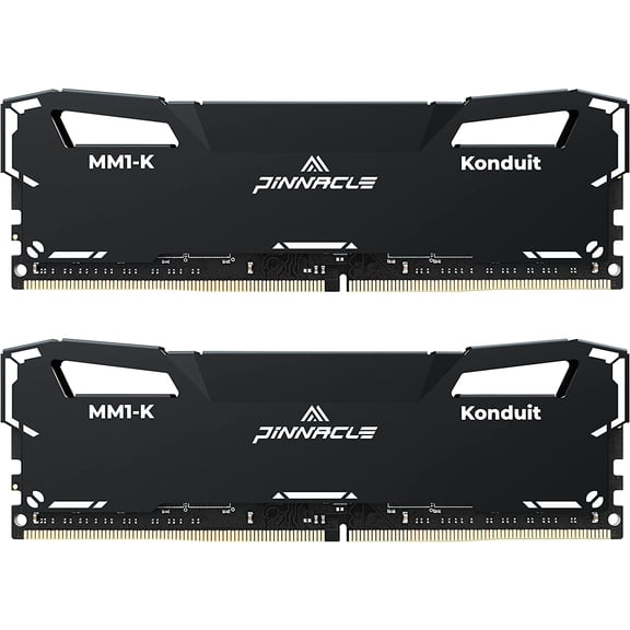 Timetec Pinnacle Konduit 16GB KIT(2x8GB) DDR4 3200MHz PC4-25600 CL16-18-18-38 XMP2.0 Overclocking 1.35V Compatible for AMD and Intel Desktop Gaming PC Memory Module RAM - Black