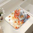 thumbnail image 7 of Ryvnso Flower Butterfly Dish Drying Mat for Kitchen Countertop 16x18 Small Dish Pad Drainer Rack Dish Sink Mats, 7 of 7