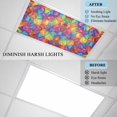 thumbnail image 4 of 4 Pack Abstract Geometric Fluorescent Light Covers for Ceiling Lights Vintage Color Modern Artificial Shape Magnetic Ceiling Light Covers Overhead Light Filters for Office Classroom Home, 4 of 9