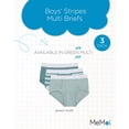 thumbnail image 2 of MeMoi Boys' 3 Pair Pack Stripes Multi Briefs - Boys - Male, 2 of 7