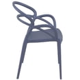 thumbnail image 4 of Compamia Mila Fauteuil de Salle à Manger avec Accoudoirs, Gris Foncé, 4 of 10