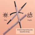 thumbnail image 4 of Rotatable Double-Ended Waterproof Eyebrow Pencil 3 Colors, Sweat-Proof Ultra-Fine Tip Brow Definer for Precise Application & Long Wear, 4 of 8