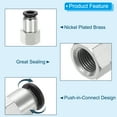 thumbnail image 4 of Uxcell 2 Pcs 8mm OD Tube to 1/4 Inch NPT Female Thread Push to Connect Fittings, 4 of 6