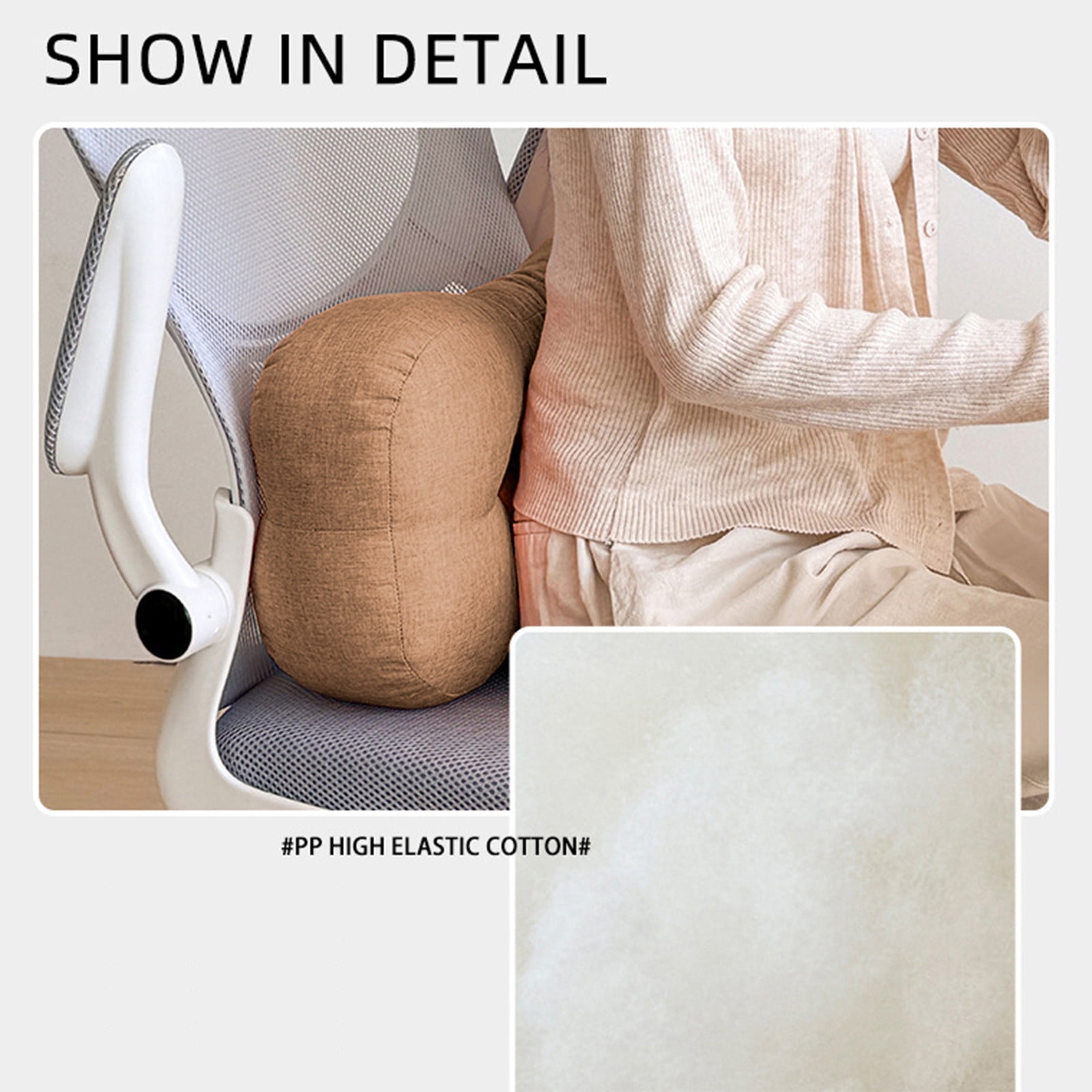 LHNFT Ergonomic Butterfly-Shaped Neck Pillow, Contoured Cervical Support Pillow for Neck Pain Relief, Soft Linen-Feel Pillow for All Sleeping Positions