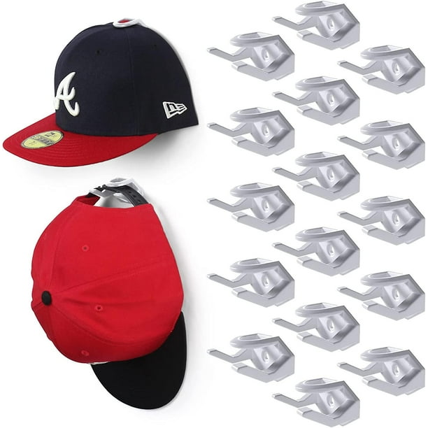 20pcs Adhesive Hat Hooks For Wall, Hat Rack For Baseball Caps, Minimalist  Hat Display, Strong Hold Hat Hangers 