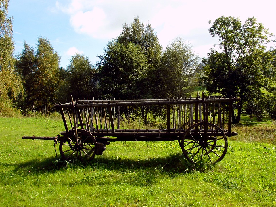 Agriculture Hay Wagon Hay Cart Farm Historically20 Inch By 30 Inch