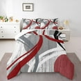 thumbnail image 1 of Erosebridal Stripes Lines Comforter Sets Toddler Size,Abstract Geometry Comforters & Duvets,Lodge Decor,Breathable,2pcs, 1 of 8