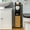 Black/Bamboo, variant on Toilet Paper Holder Stand: Freestanding No Drill PVC Bathroom Storage for Apartment Renters -Protect Rental Deposit- Small Space Storage Solution