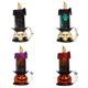thumbnail image 3 of Vela electrónica LED Calavera Calabaza Luz, Calabaza Pedestal Calabaza Patrón LED Vela Luz con Calavera Calavera Base Lámpara de candelabro sin llama Fokelyi ZJWJ898-2, 3 of 6