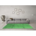 thumbnail image 3 of Ahgly Company Indoor Square Solid Emerald Green Modern Area Rugs, 8' Square, 3 of 4