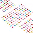 thumbnail image 1 of Uxcell 440 Pcs Gemas Stickers para Manualidades, 5 Hojas de Gemas Autoadhesivas, Gotas Brillantes de Strass, Multicolor, 1 of 5